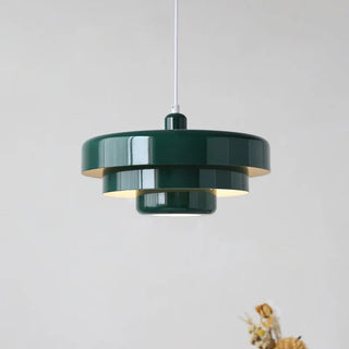 Suspension design moderne métal multicouches colorée