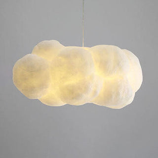 Suspension design LED forme nuage lumineux blanc