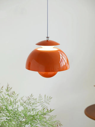 Suspension design moderne métal noir forme dôme