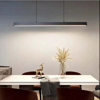 Suspension LED design moderne en métal noir