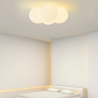 Plafonnier design moderne LED forme nuage blanc