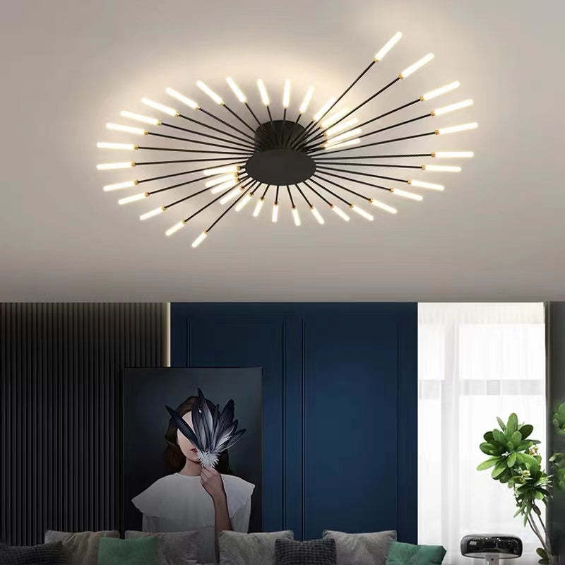 Plafonnier LED design moderne rayons lumineux