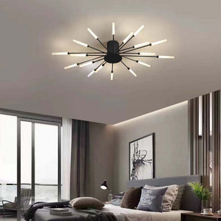 Plafonnier LED design moderne rayons lumineux
