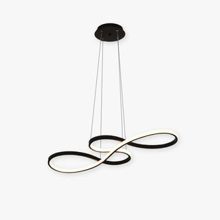 Suspension LED design infini en métal doré moderne