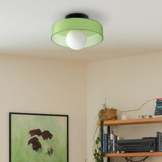 Plafonnier design moderne en verre coloré Sorlin
