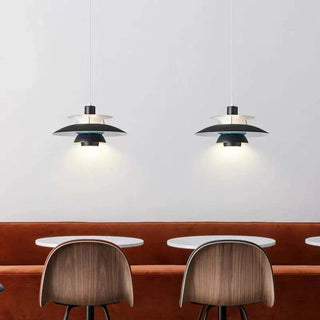 Suspension design scandinave LED métal multicouches