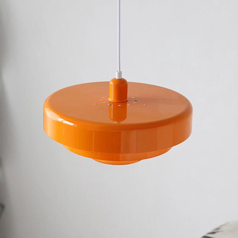 Suspension design moderne métal multicouches colorée