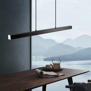 Suspension LED design moderne en métal noir
