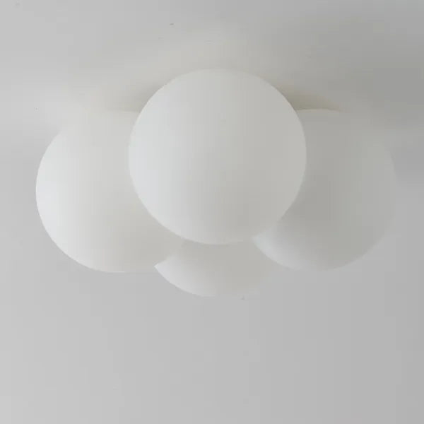 Plafonnier design moderne LED forme nuage blanc