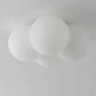 Plafonnier design moderne LED forme nuage blanc