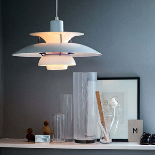 Suspension design scandinave LED métal multicouches