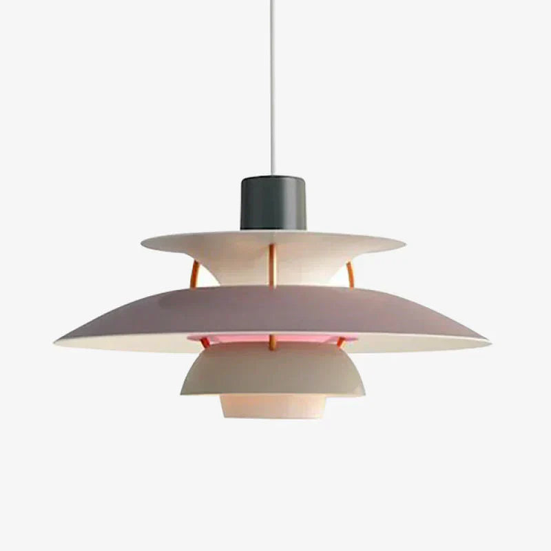 Suspension design scandinave LED métal multicouches
