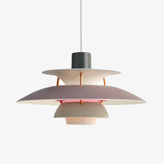 Suspension design scandinave LED métal multicouches