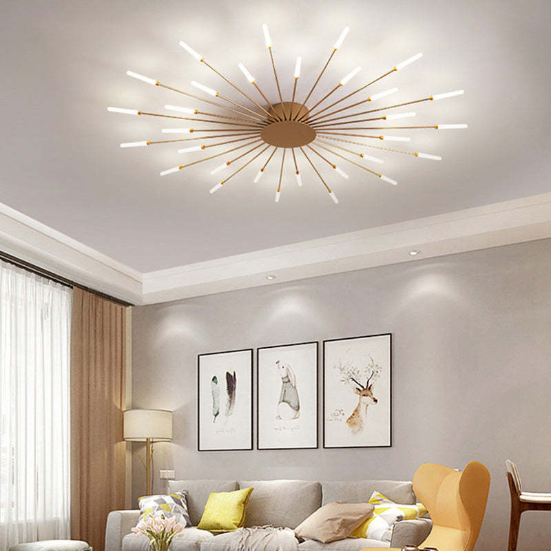 Plafonnier LED design moderne rayons lumineux
