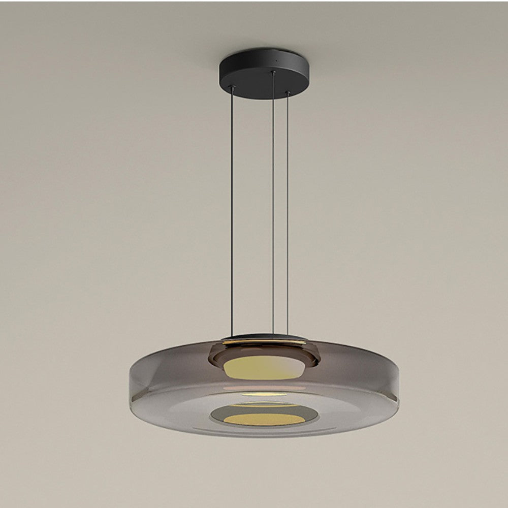 Suspension moderne verre design style Bauhaus