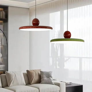 Suspension design moderne LED style Bauhaus métal coloré