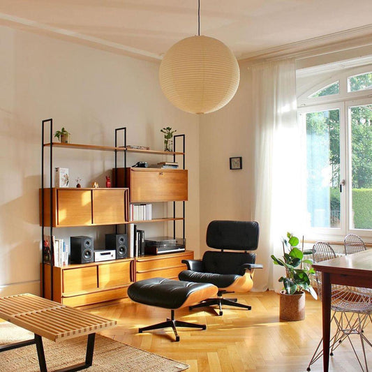 Suspension japonaise boule papier design moderne