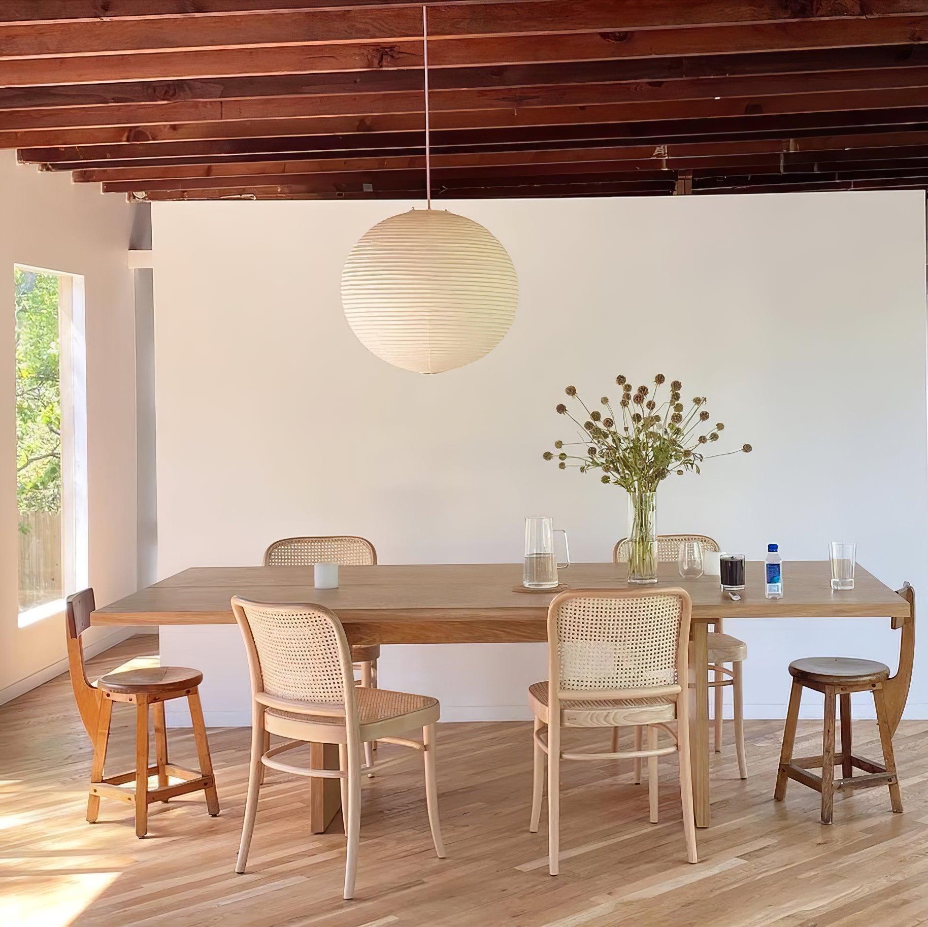 Suspension japonaise boule papier design moderne