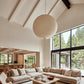 Suspension japonaise boule papier design moderne