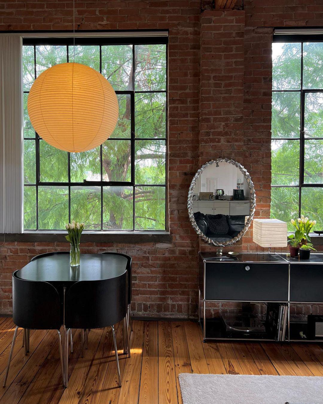 Suspension japonaise boule papier design moderne