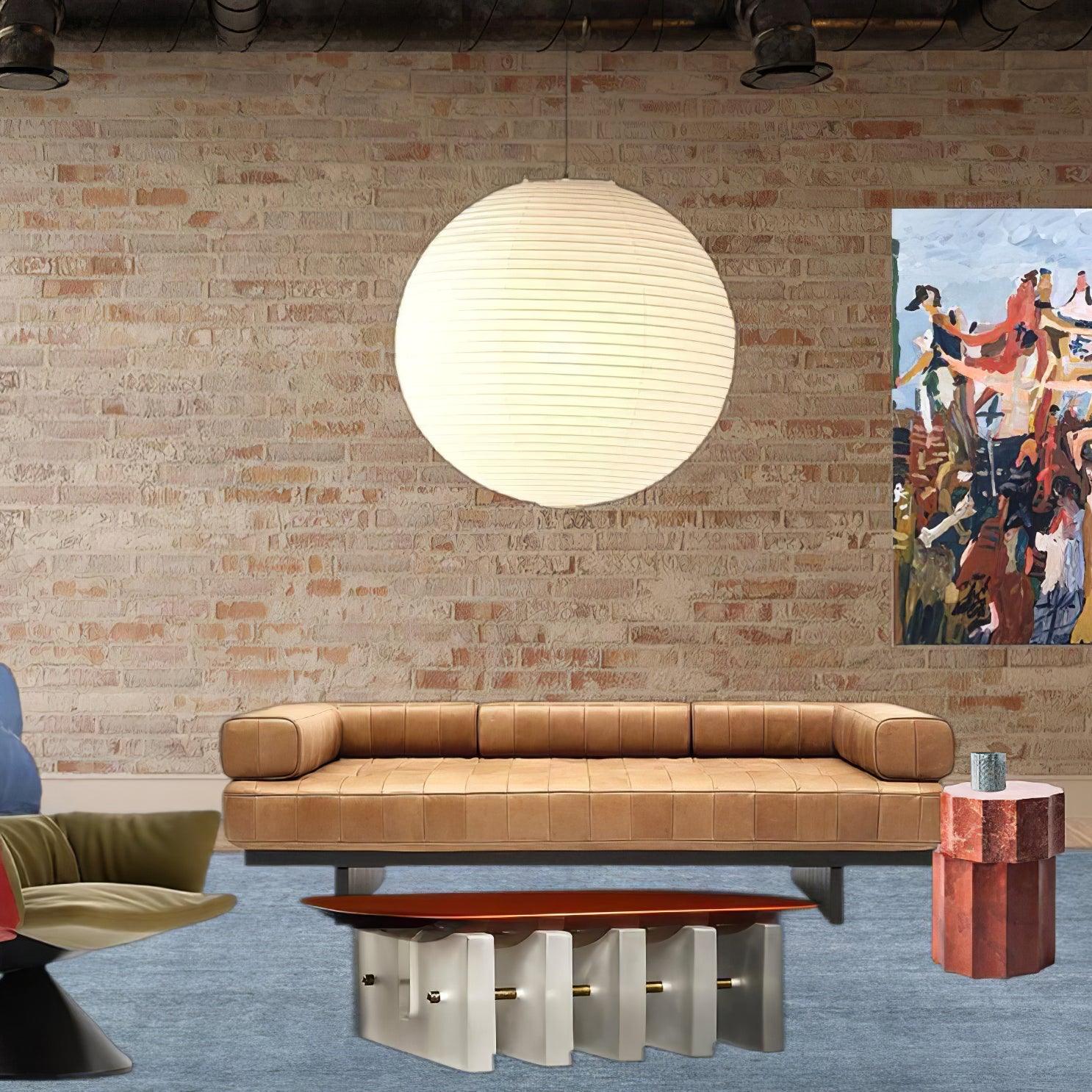 Suspension japonaise boule papier design moderne