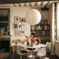 Suspension japonaise boule papier design moderne