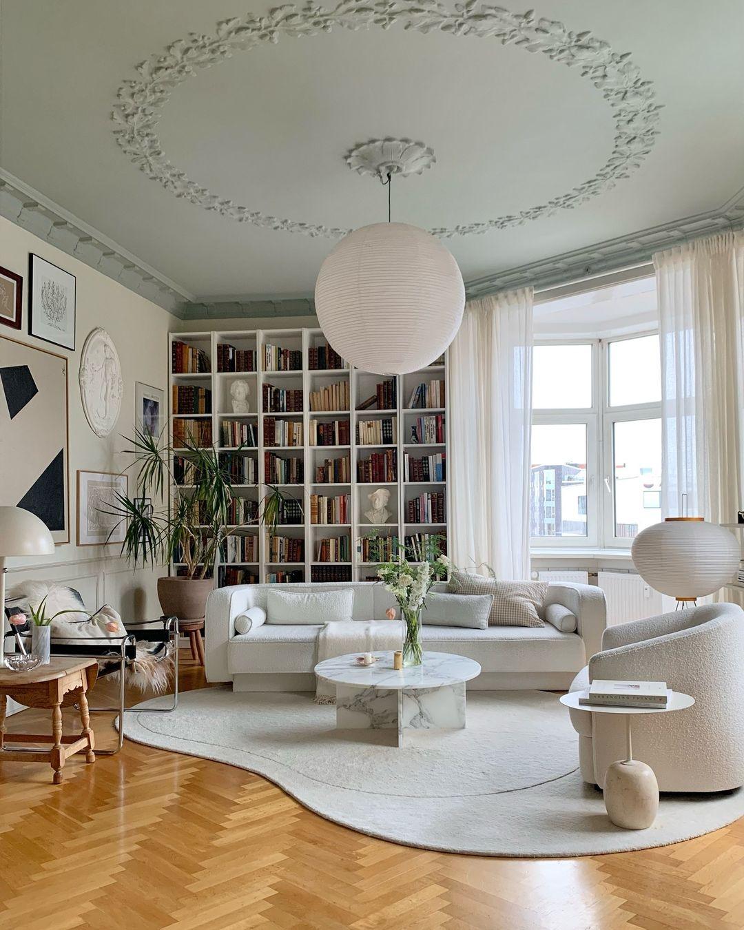 Suspension japonaise boule papier design moderne