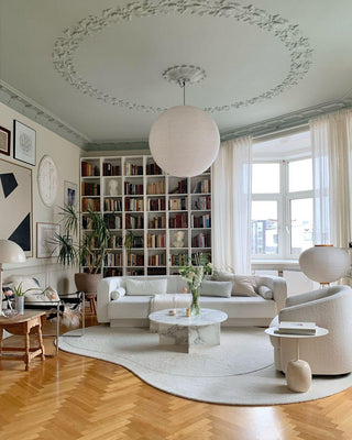 Suspension japonaise boule papier design moderne