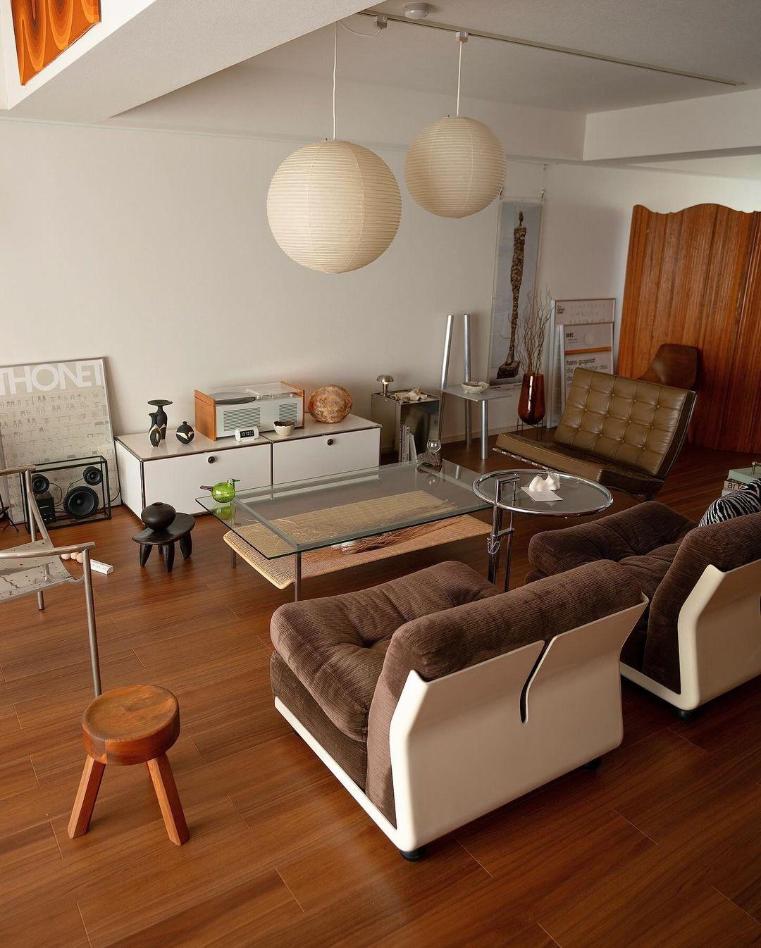 Suspension japonaise boule papier design moderne