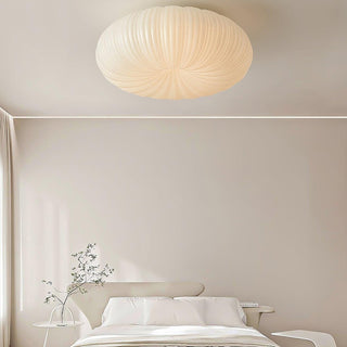 Suspension design blanche plissée moderne LED