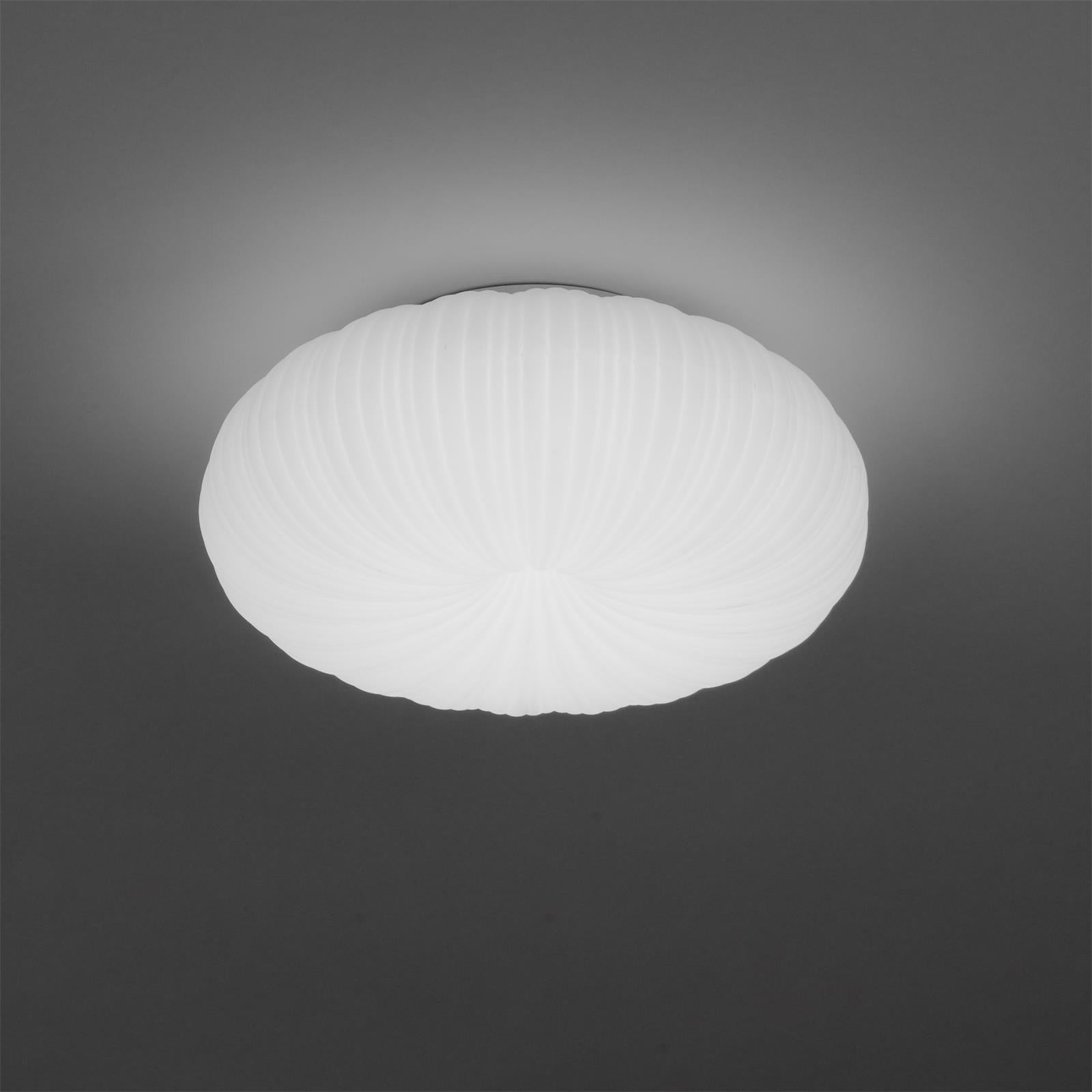 Suspension design blanche plissée moderne LED