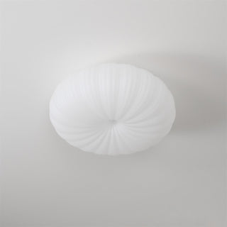 Suspension design blanche plissée moderne LED