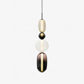 Suspension design en verre coloré modulable LED