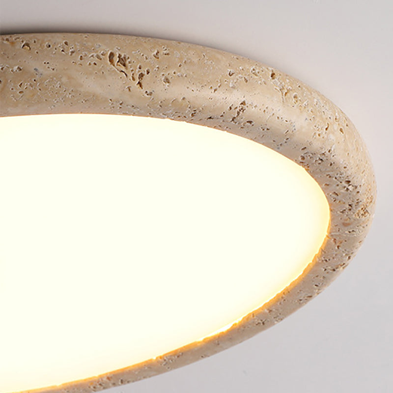 Plafonnier LED moderne en pierre naturelle kaki
