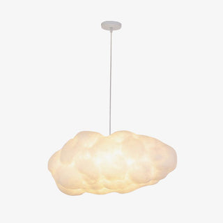 Suspension design nuage lumineux en fibre moderne