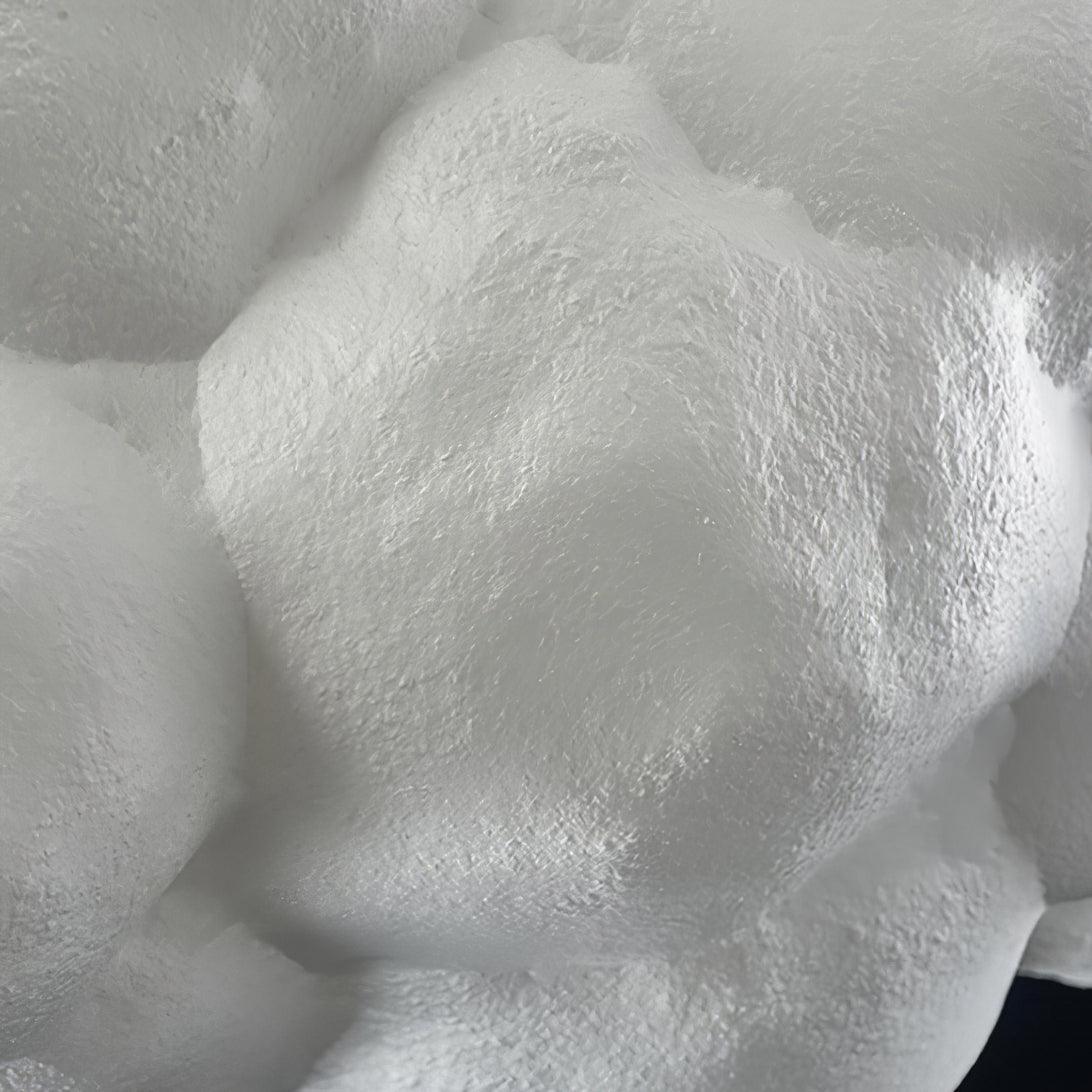 Suspension design nuage lumineux en fibre moderne