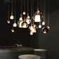 Suspension design verre fumé double paroi nordique