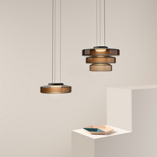 Suspension moderne verre design style Bauhaus