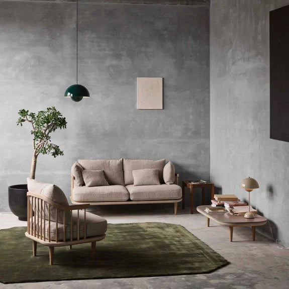 Suspension design demi-sphère métal contemporaine