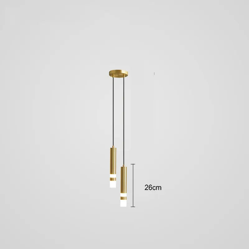 Suspension design moderne LED métal noir et doré