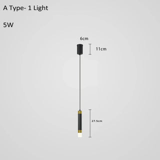 Suspension design moderne LED métal noir et doré