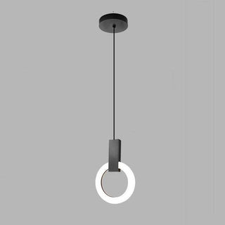 Suspension LED design anneau nordique en métal