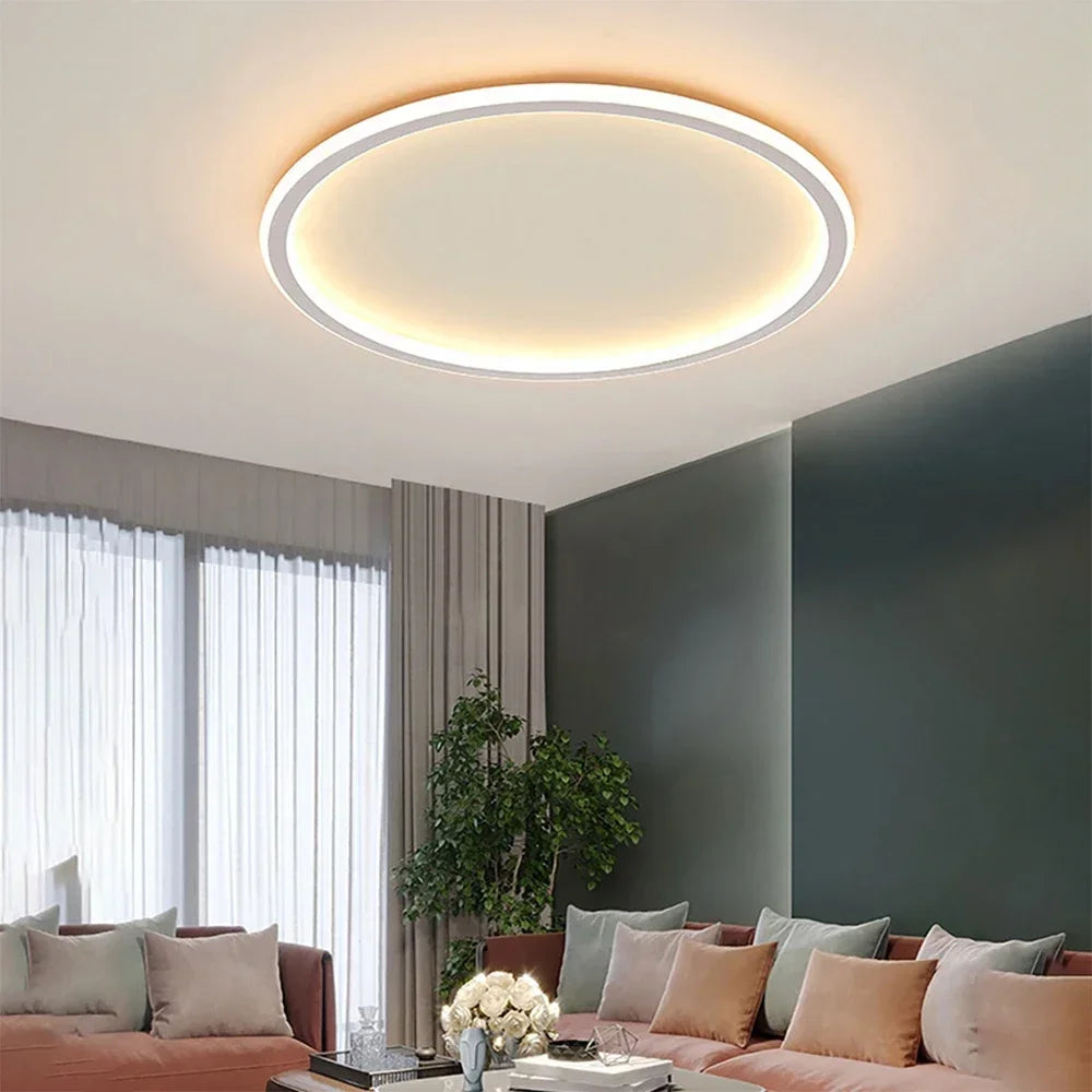 Plafonnier LED moderne rond design scandinave