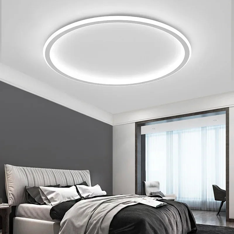 Plafonnier LED moderne rond design scandinave