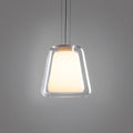Suspension design verre transparent double paroi