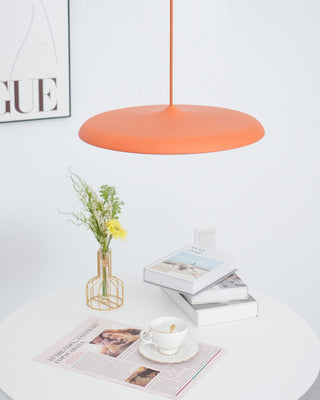 Suspension LED design moderne en métal orange