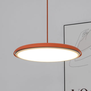 Suspension LED design moderne en métal orange