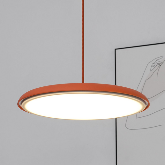 Suspension LED design moderne en métal orange