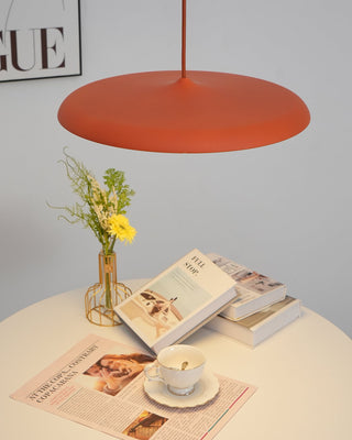 Suspension LED design moderne en métal orange
