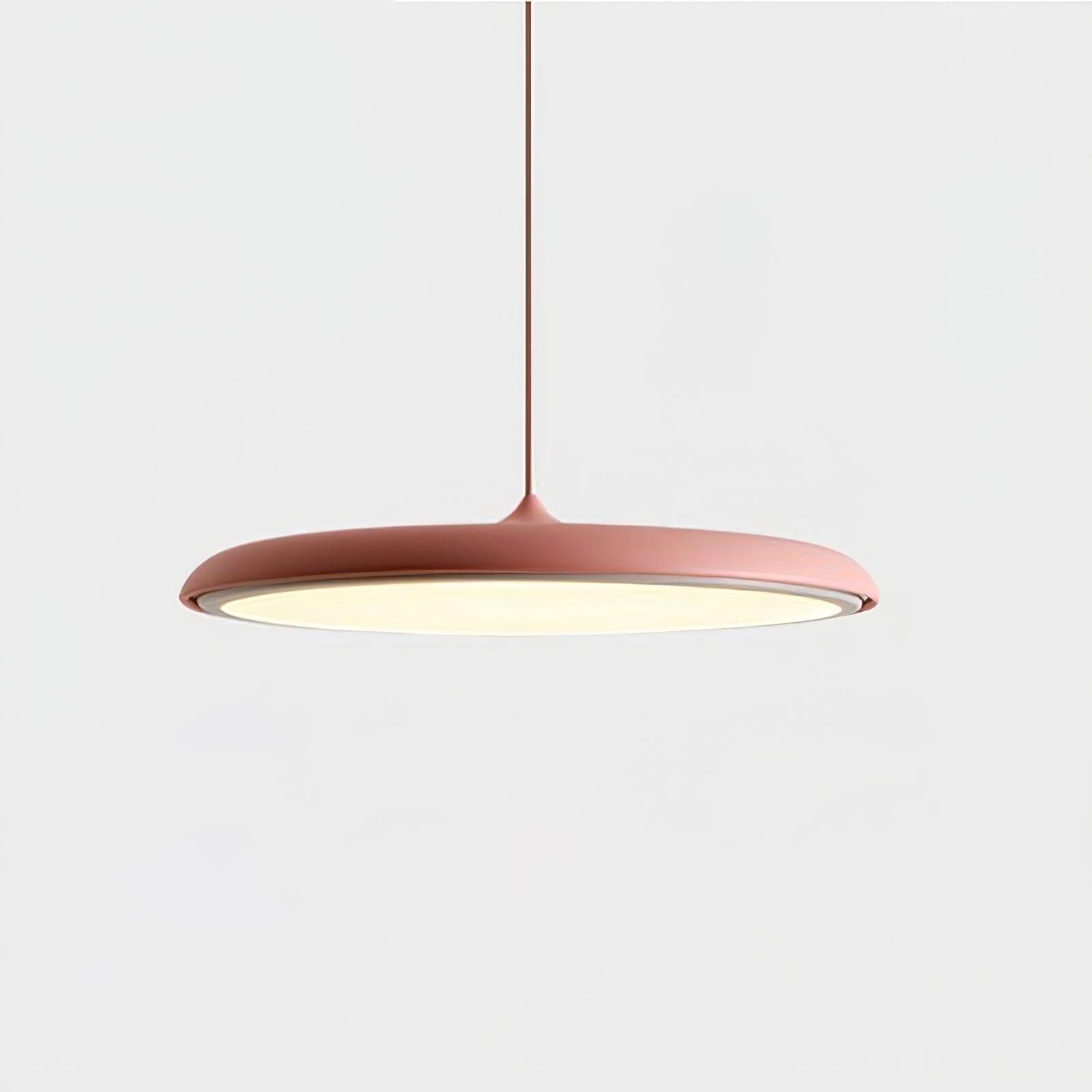Suspension LED design moderne en métal orange